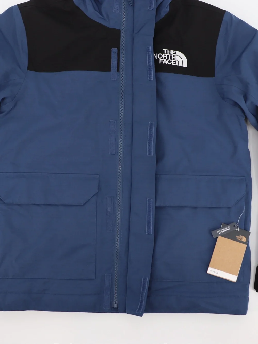 New The North Face Men’s Medium Cypress Insulated Parka Blue Black Authentic